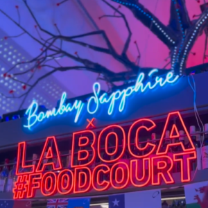 La Boca foodcourt bombay sapphire neon sur-mesure Bar Discothèque Club