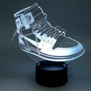 Lampe LED Nike Air Jordan 1 OFF White Sneaker