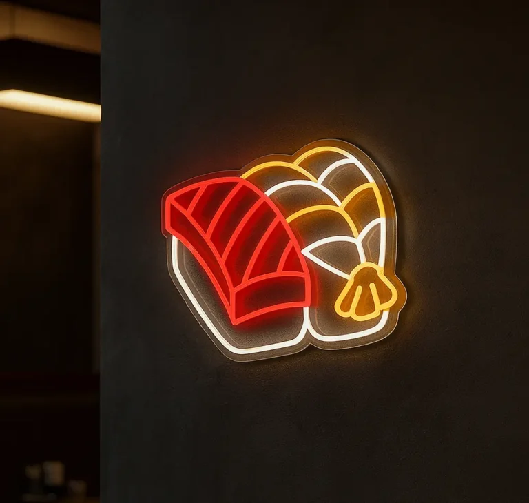 Néon LED sushi restaurant