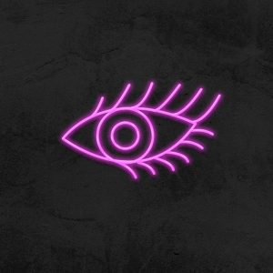 Regard avec cils - Neon LED
