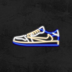 Air Jordan 1 Low Travis Scott X Fragment - Sneakers LED