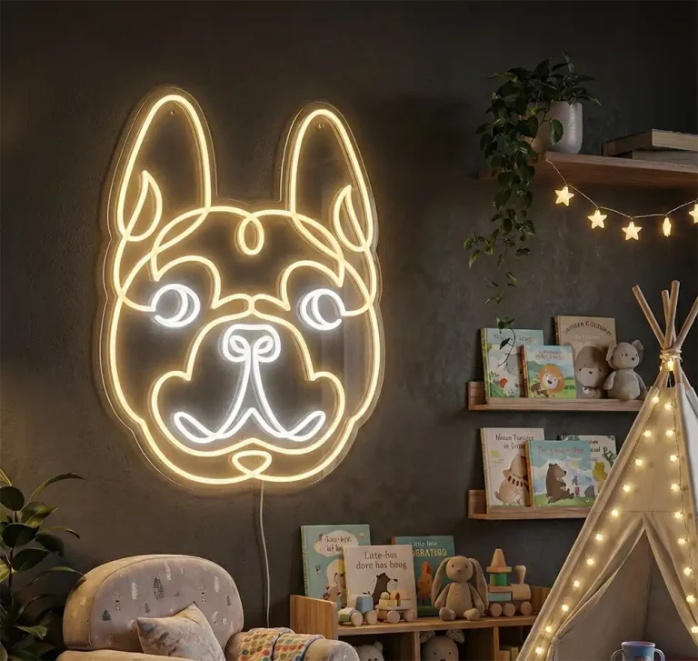 Neon Bulldog Neon chien Neon pour chambre