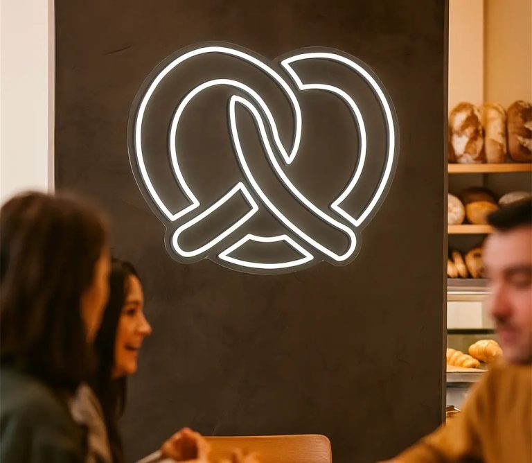 Neon bretzel Neon pour boulangerie Neon pour café