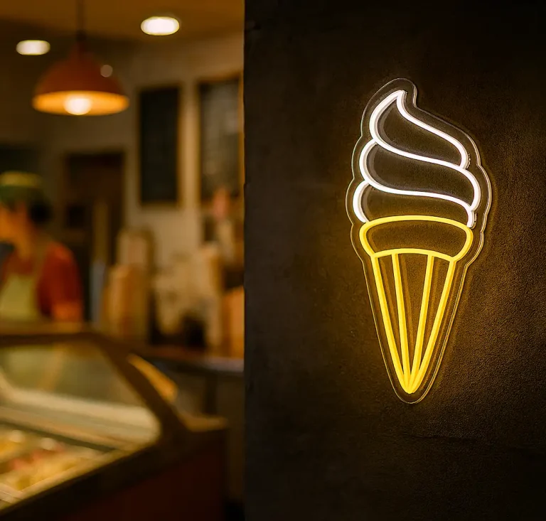 Glace italienne neon Led glace italienne