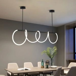 Lustre tube suspension néon