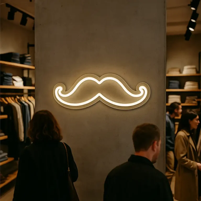 Moustache neon Led moustache