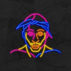 Tupac - Néon LED