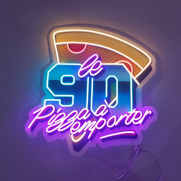 neon Le 90s UV Impression Violet purple