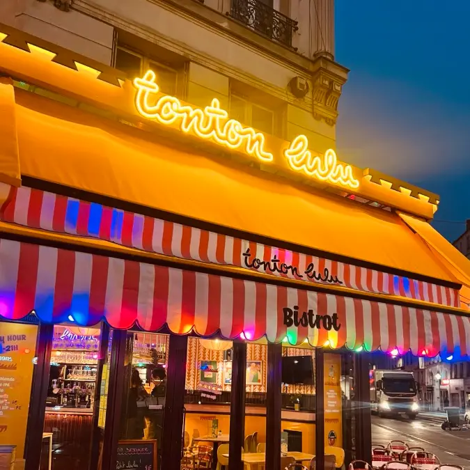 Neon exterieur devanture tonton lulu