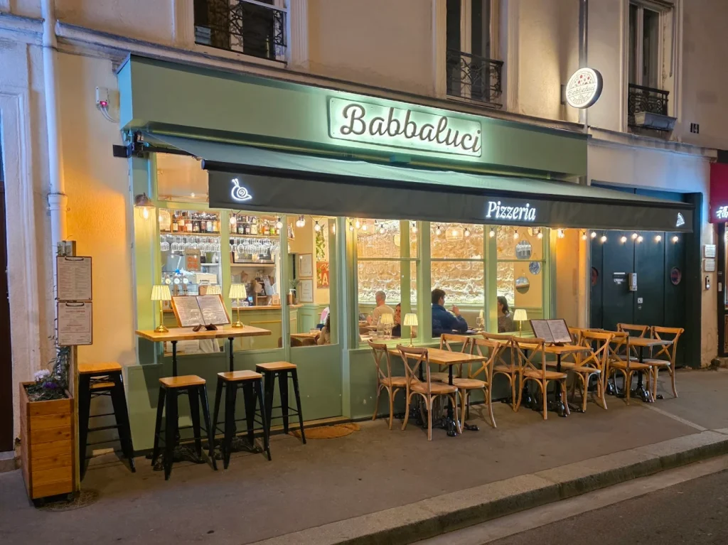 Enseigne extérieure rétro eclairée Babalucci