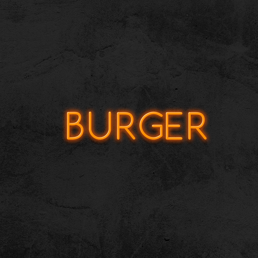 burger neon restaurant mk la maison du neon