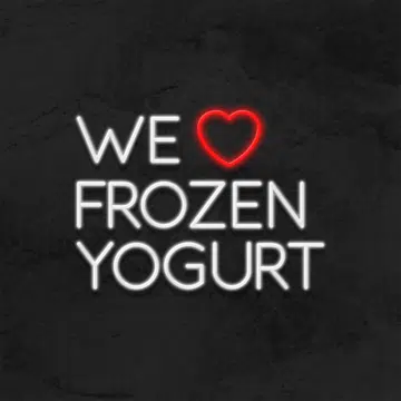 neon we love frozen yogurt led restaurant la maison du neon