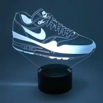 lampe led nike air max 1 sneaker basket la maison du neon