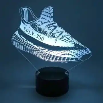 lampe led adidas yeezy boost v2 sneaker basket la maison du neon