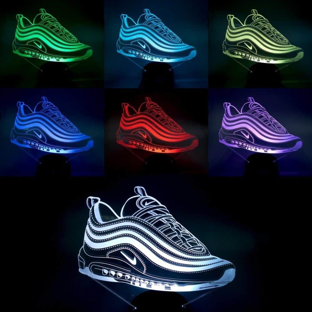 lampe led air max 97 sneaker basket la maison du neon