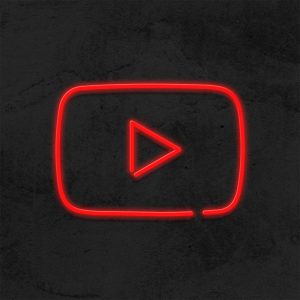 Logo YouTube - Néon LED | La Maison Du Neon