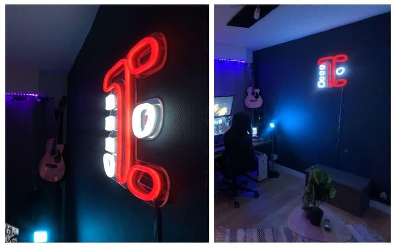 neon logo entreprise personnalise sur mesure LED la maison du neon