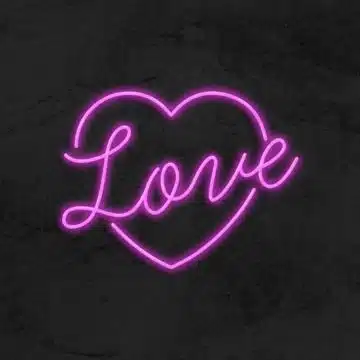 Coeur Love neon LED la maison du neon