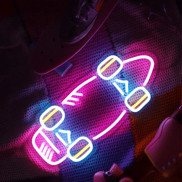 neon skate cruiser