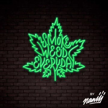 neon deco smoke weed everyday vert